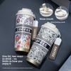 Bawangcha Tong Stainless Steel Inner Sleeve Double Drink Cup With Straw For Car Travel