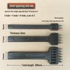 Black Round Hole Punch Set for DIY Leather Craft - 2, 4, 6 Holes
