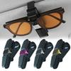 Brillenetui fürs Auto, Universal-Brillenhalter für die Sonnenblende im Auto, Sonnenbrillenclip, Kartenhalter, Tickethalter, Auto-Innenausstattung