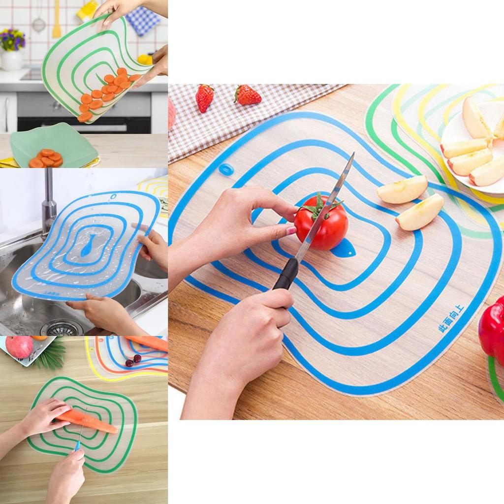 Nice Plastic Chopping Board Non-slip Frosted Kitchen Cutting Board Kitchen Tool