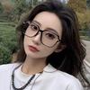 Fashion Oversized Square Eyewear Retro Women's UV Protection Sunglasses Metal Frame Glasses Trend Optical Computer Eyeglasses