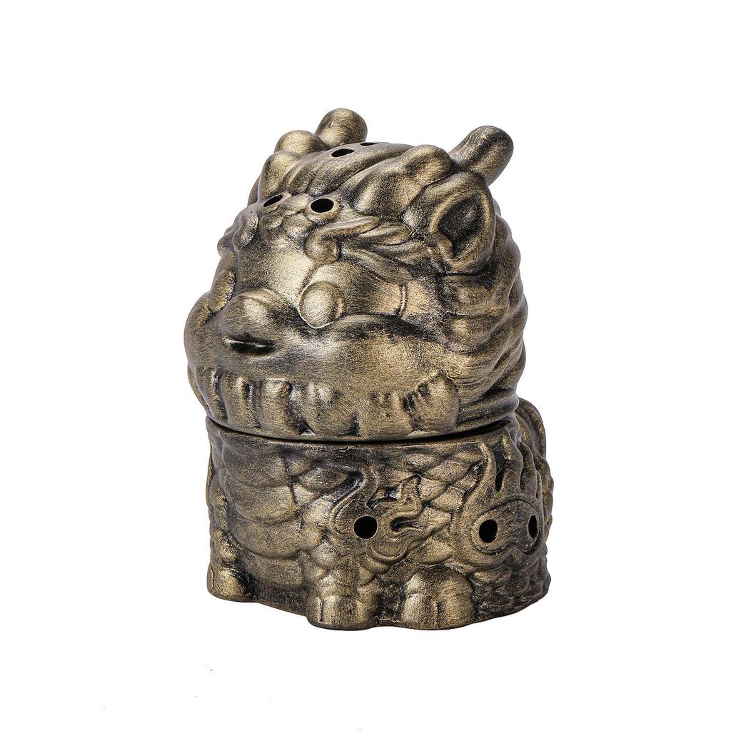 Zen Pagoda Black Ceramic Incense Burner - Aromatherapy Holder for Home and Office Decor