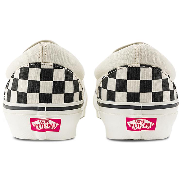 Vans Slip-On Reissue 98 Comfortable Versatile Low-Top Skate Shoes Unisex Sneakers Black White VN000CTCKIG