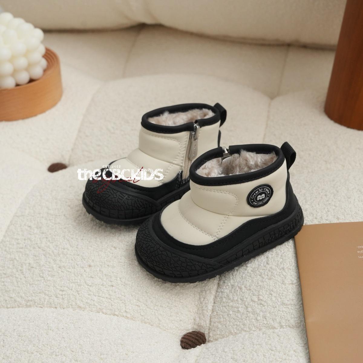 

XSHX Парижский Гусеница Детские Зимние Ботинки для Малышей Мальчики и Девочки Боковая Молния [Обувь Вэньчжоу] 19