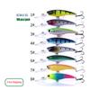 100PCS  Factory Price Free Shipping Plastic & Metal River Minnow Hard Lures Fishing Bait
