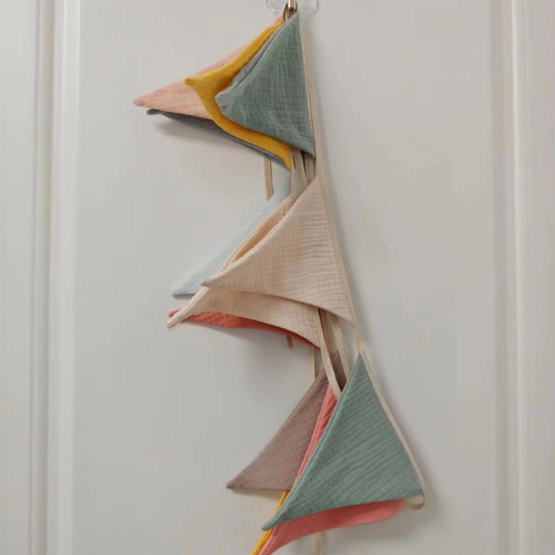 Babyflagge im Retro-Stil Mehrfarbige Wimpelketten Babygirlande Hängeflaggenbanner Neugeborenen-Foto-Requisiten für Partys