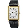 Classic Dress (27.2mm) White Dial/Black Leather Strap SWR104P1 Black/White