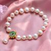100% Natural Freshwater Pearl Elegant Lotus Flower 14K Gold Filled Female Charm Bracelet Promotion  For Women Gifts