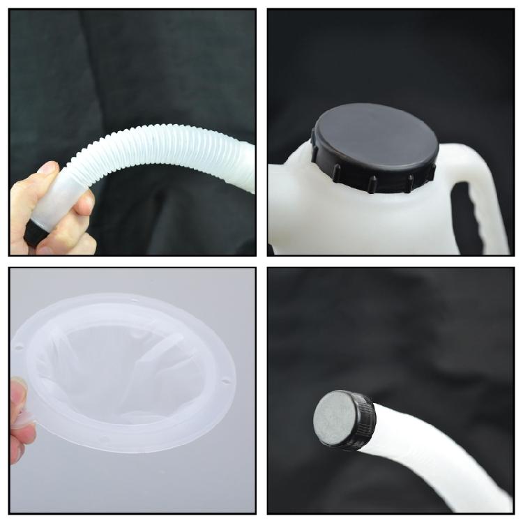 5L Motor Oil Dispenser Container with Spout & Leakproof Lid Automotive Fluid Storage Jugs for Car Truck Motorcycle Engine