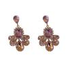 Purple Big Earrings, New Popular High-end Temperament Earrings, Niche Unique Exaggerated Banquet Earrings for Women