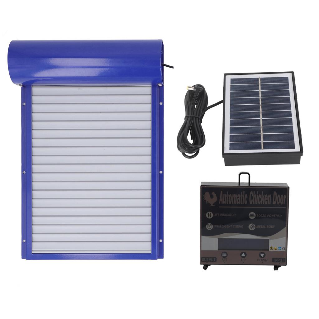 Automatic Chicken Coop Door Solar Powered Chicken Door Opener Daily Programmable Timer Control