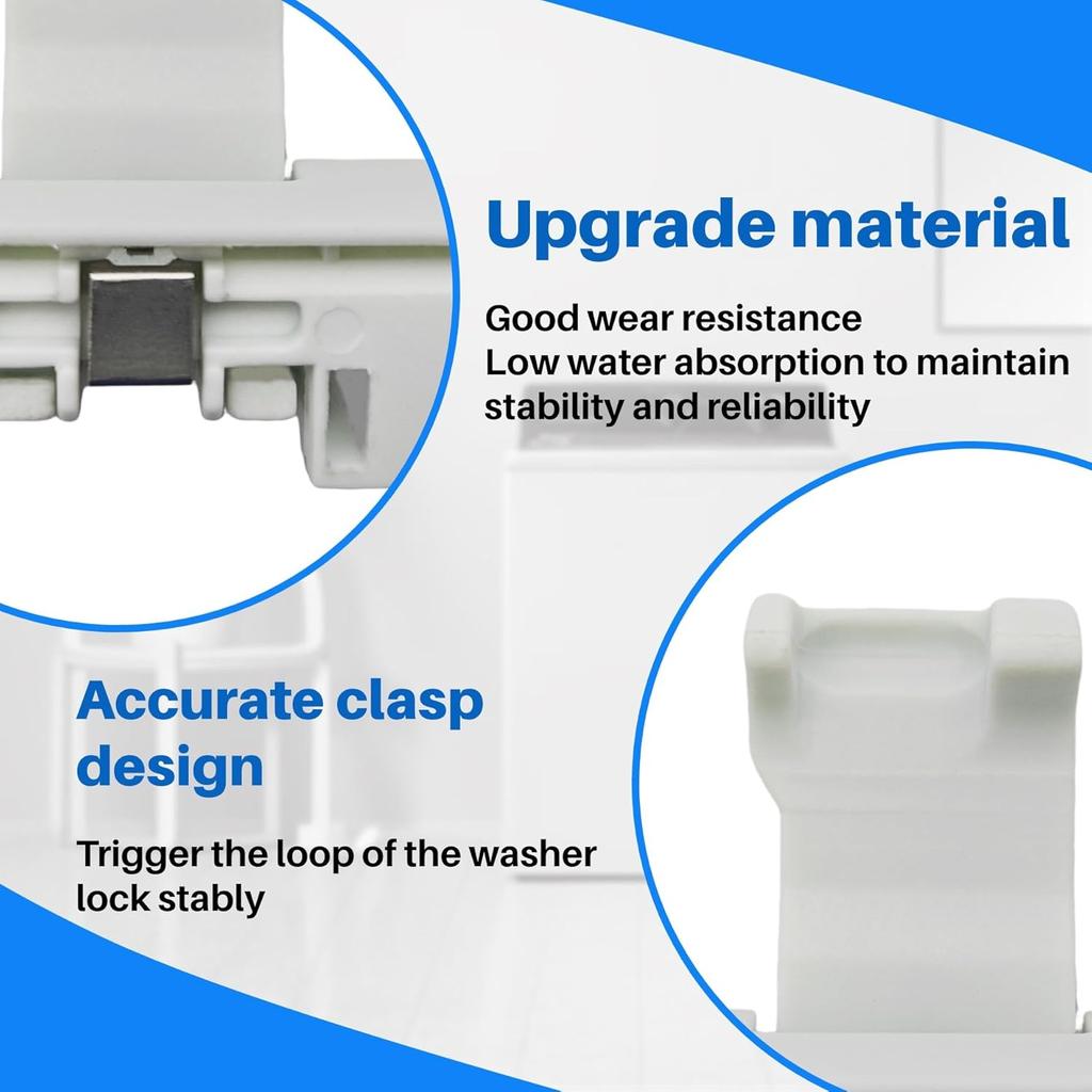 W10837741, W10714899 Waschmaschinenklappe Riegel, Riegel für amana Waschmaschinen Teile, Kompatibel mit amana whirlpool kenmore maytag crosley lnglis roper