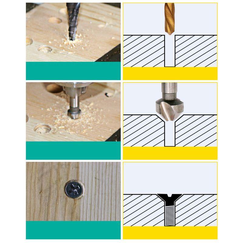 Beveling Drill Bits Diamond Chamfer for Marble Tile Granite Existing Holes Enlarging Polishing Shaping Porcelain Ceramic