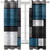 Vikama Geometric Patchwork Curtains Curtain Fabric Home Decoration Suitable Living Room Bedroom Modern Made Of Polyester Window Treatment