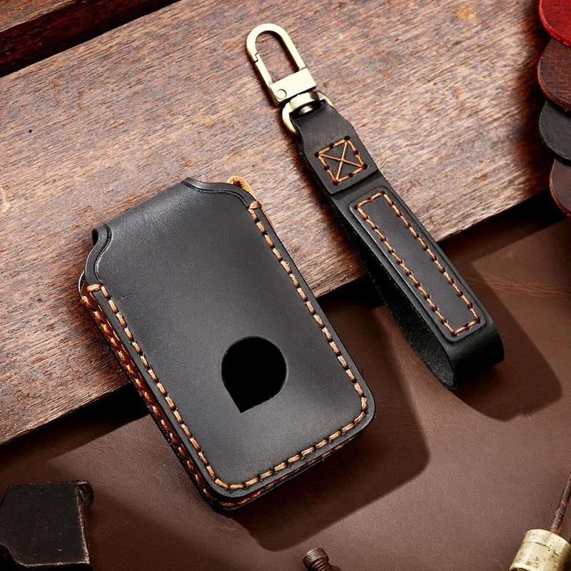 Luxury Leather Car Key Case Cover Fob Protector for Volvo Accessories XC60 V60 S60 XC70 V40 Keychain Holder Keyring Shell Bag