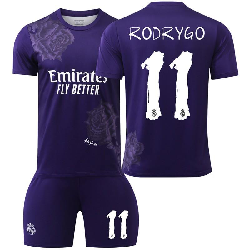 2425 Y3 Fußballtrikot mit Co-Branding Nr.. 7 C Rovinicius 5 Bellingham 10 Mbabpe Trikot Set