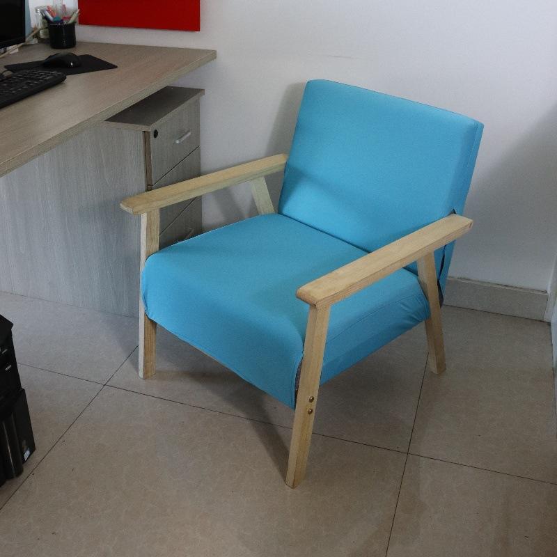 Elastic Single Sofa Cover Solid Universal Wood Chair Cover High Stretch Hotel Living Room Furniture Arm Chair Protector Cover