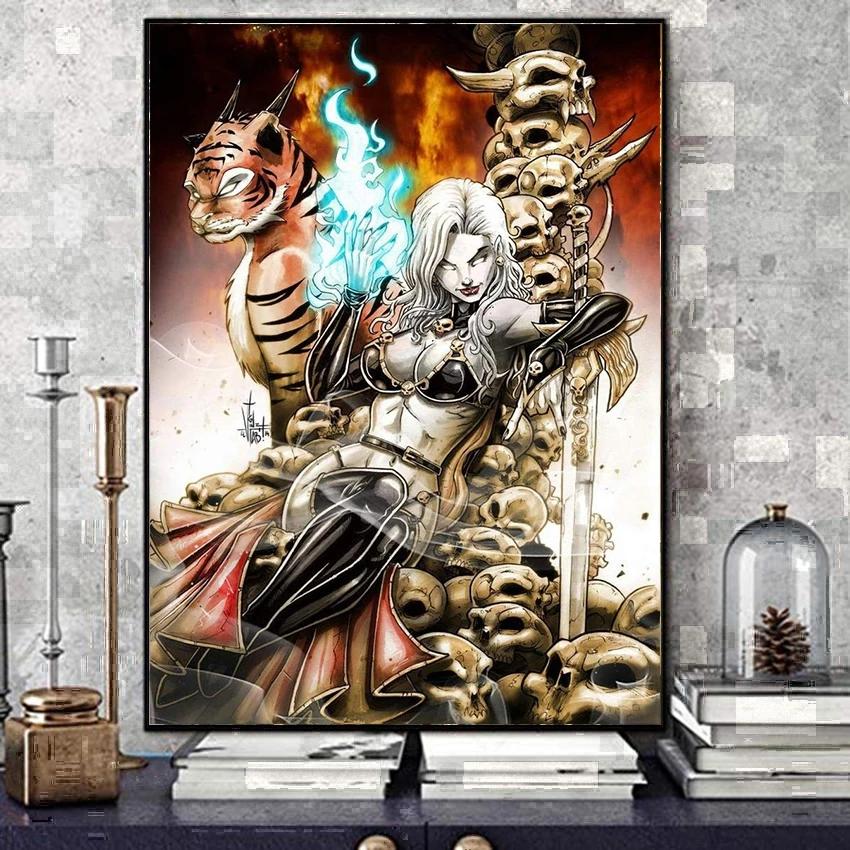 5D DIY Diamond Painting Dark Warrior Diamond Embroidery Full Set Cross Stitch Kits Home Decor Gifts
