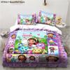 Gabby's Dollhouse 3D Bedding Set Cartoon Duvet Cover Pillowcases Quilt Cover For Girls Home Decor Gift Twin King Queen Polyester