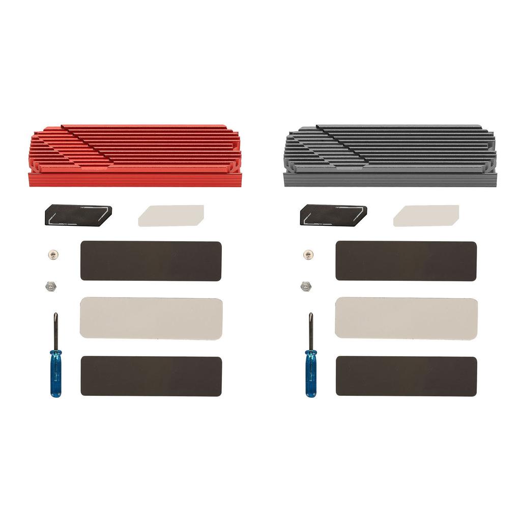 M.2 2280 SSD Heatsink Anodized Aluminium Alloy Fast Heat Conduction M.2 2280 SSD Cooler for Desktop