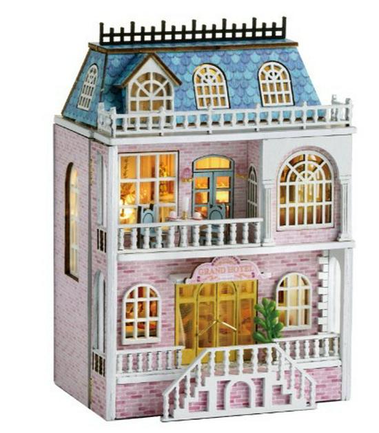 Mini Happy Manor DIY Western-Style House Assembly - Children's Toy & Gift for Girlfriend
