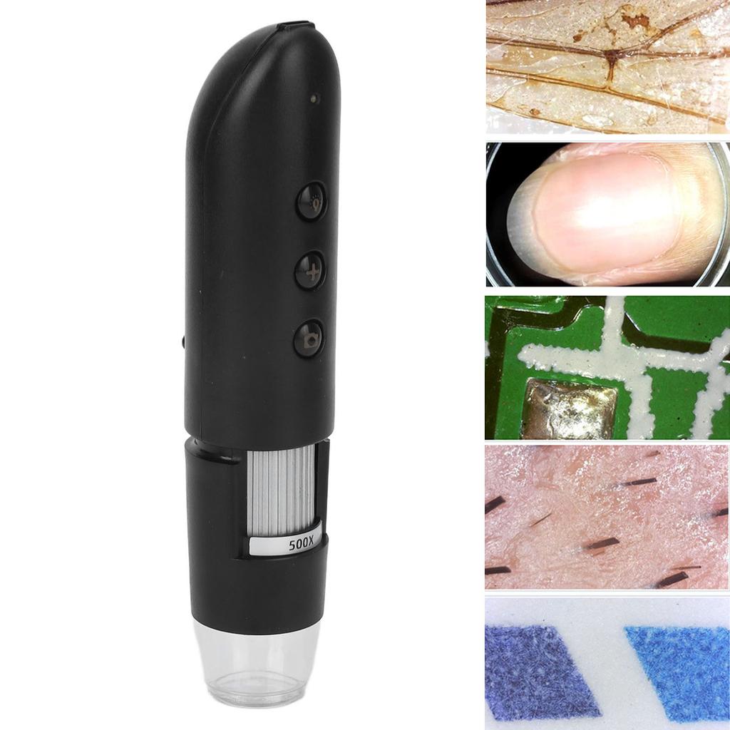 WIFI 500X Scalp Detector Skin Hair Diagnosis Analyzing High Definition Electronic Microscope Scalp Follicle Detector