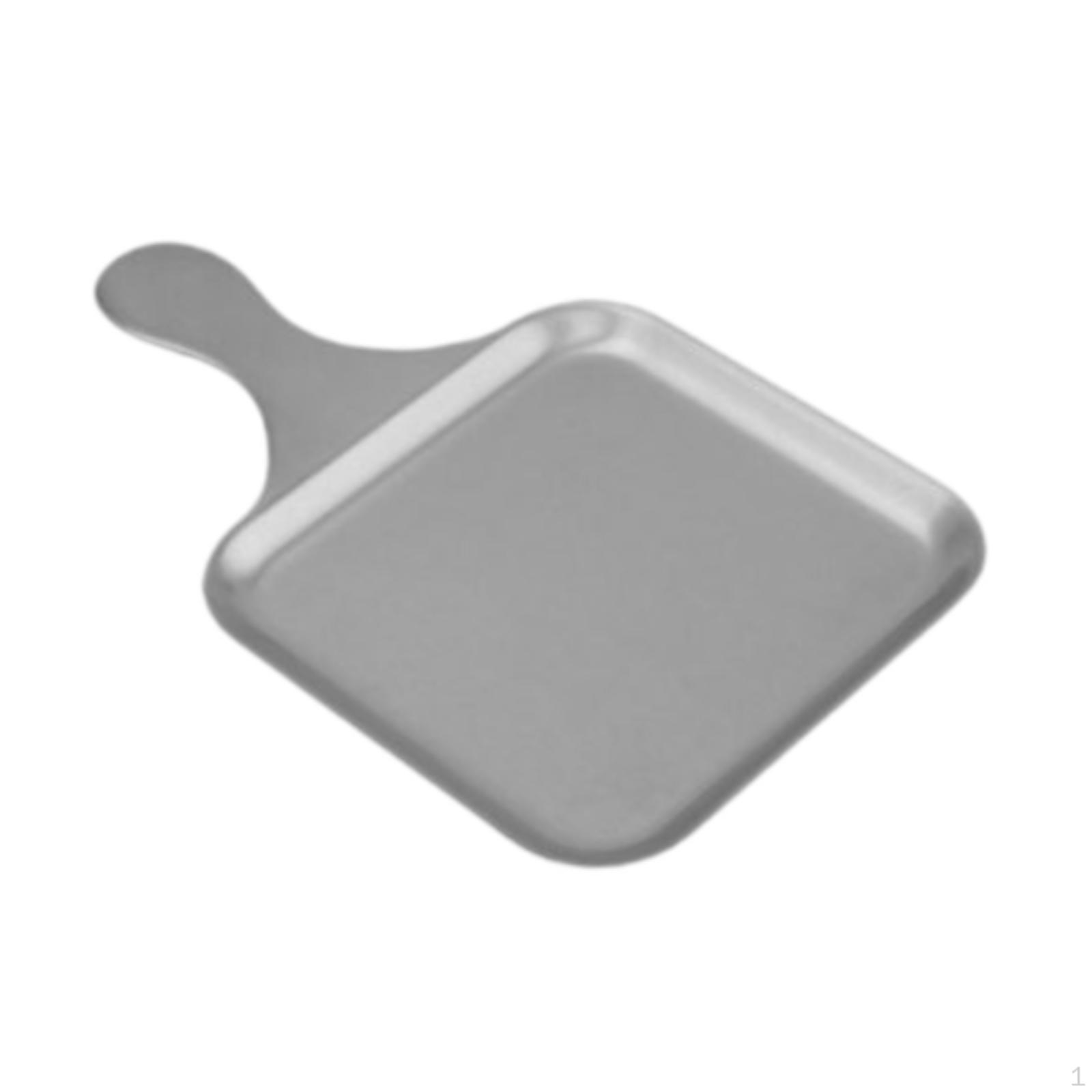 

Поднос для десерта, декоративная сервировочная тарелка с ручкой, креативный многоразовый декор, сковорода для гриля 28cmx16cmx1cm