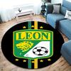 Club León Football Club Round Area Rug,Carpet Rug for Living Room Bedroom Sofa Playroom Decor,Non-slip Floor Mat
