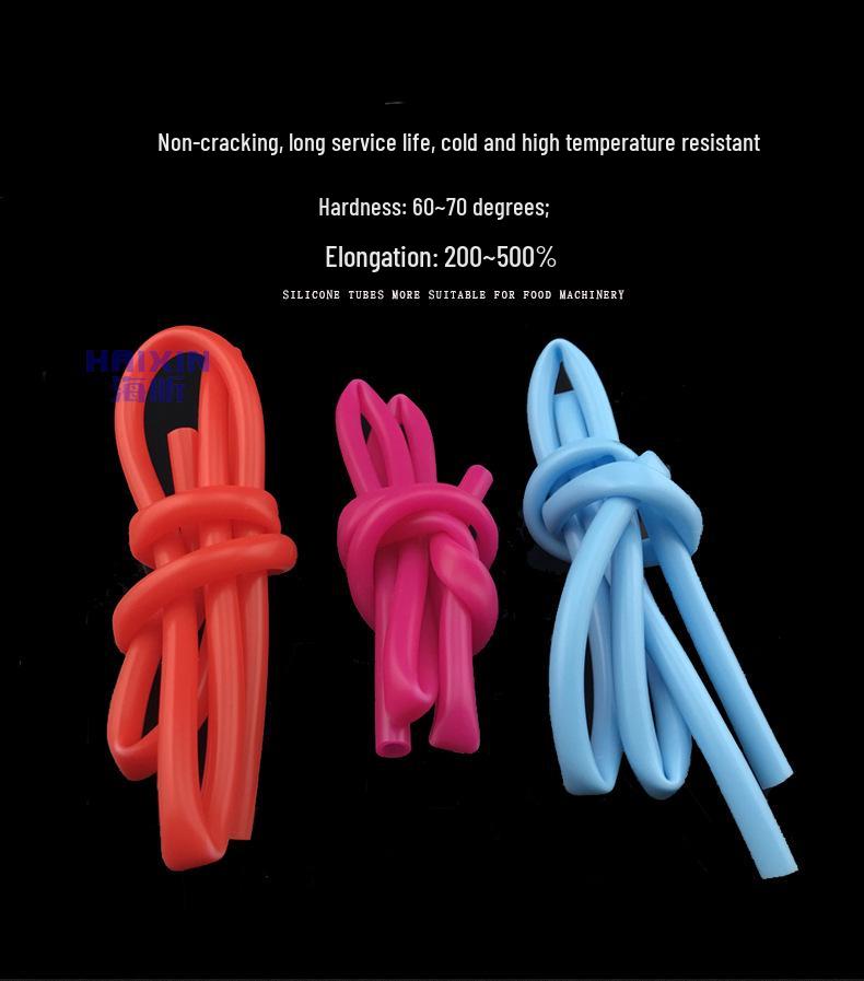 Tube en Silicone Coloré 12x16mm - Qualité Alimentaire, Résistant aux Hautes Températures en Rouge, Jaune, Vert, Bleu, Transparent.