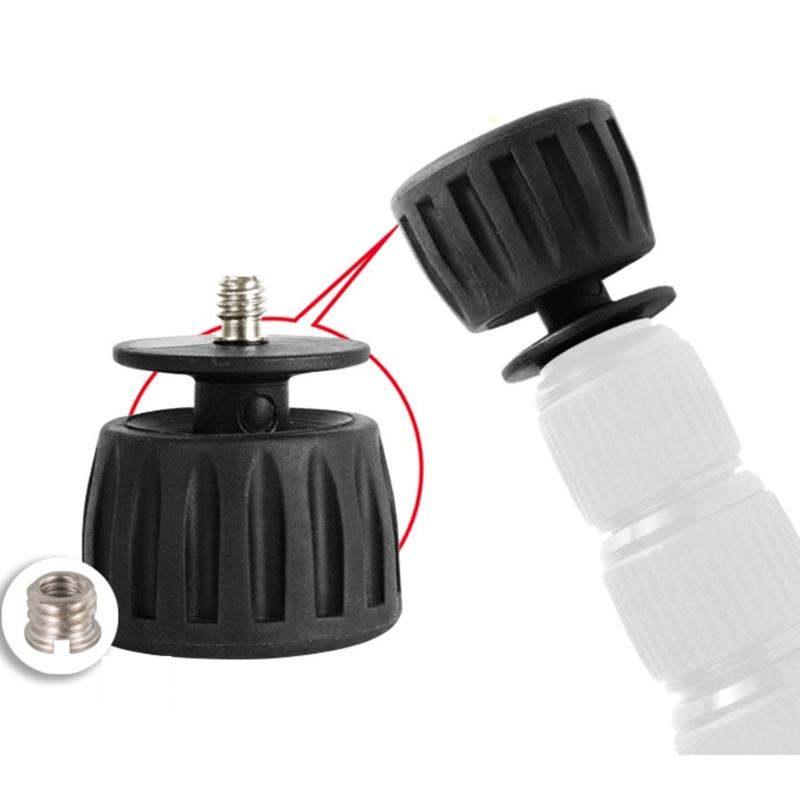 Antypoślizgowe Gumowe Nóżki Zapasowe do Statywu Śruba Gwintowana 1/4 3/8 Podstawa Obrotowa 360 Stopni do Sprzętu Fotograficznego