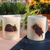 pr237-Design Mug 2p-Sleeping Black Cat