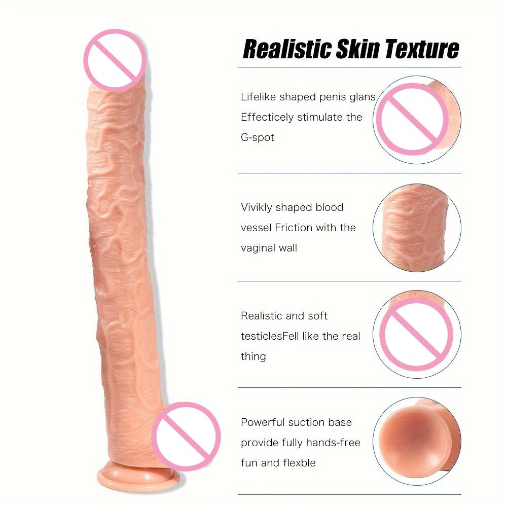 Realistic Dildo with Suction Cup Penis Anal Butt Plug Prostate Massager G-Spot Vagina Stimulation Adult Sex Toys for Men Women