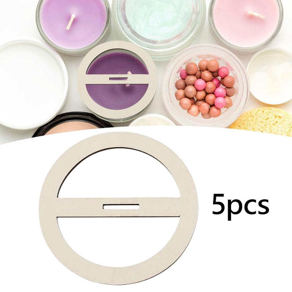 5Pcs Wood Candle Wick Centering Devices Hand Tool Lightweight Multifunction Candle Wick Holder for Candle Making Home Ornament