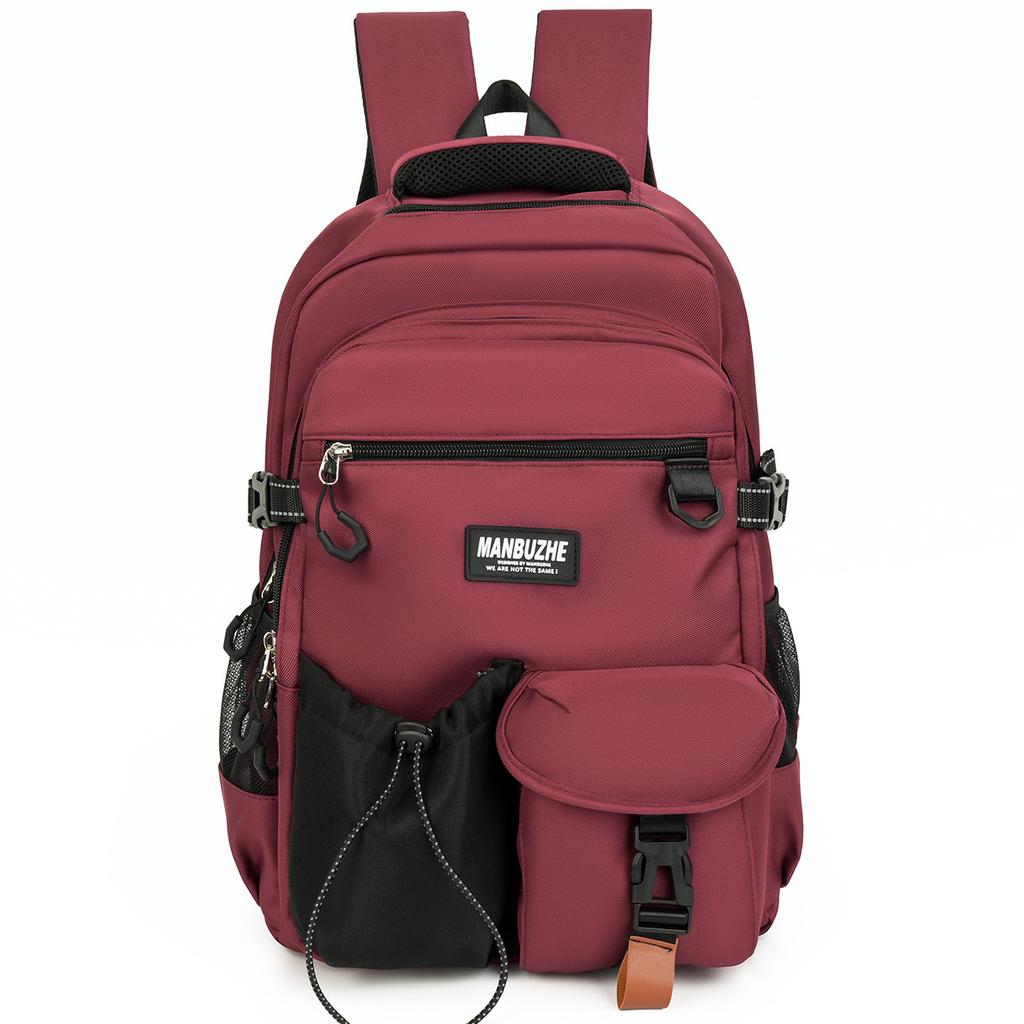 Trend Tooling Style Couple Backpack Lightweight Versatile Middle School Student School Bag Large Capacity Computer Travel Backpack