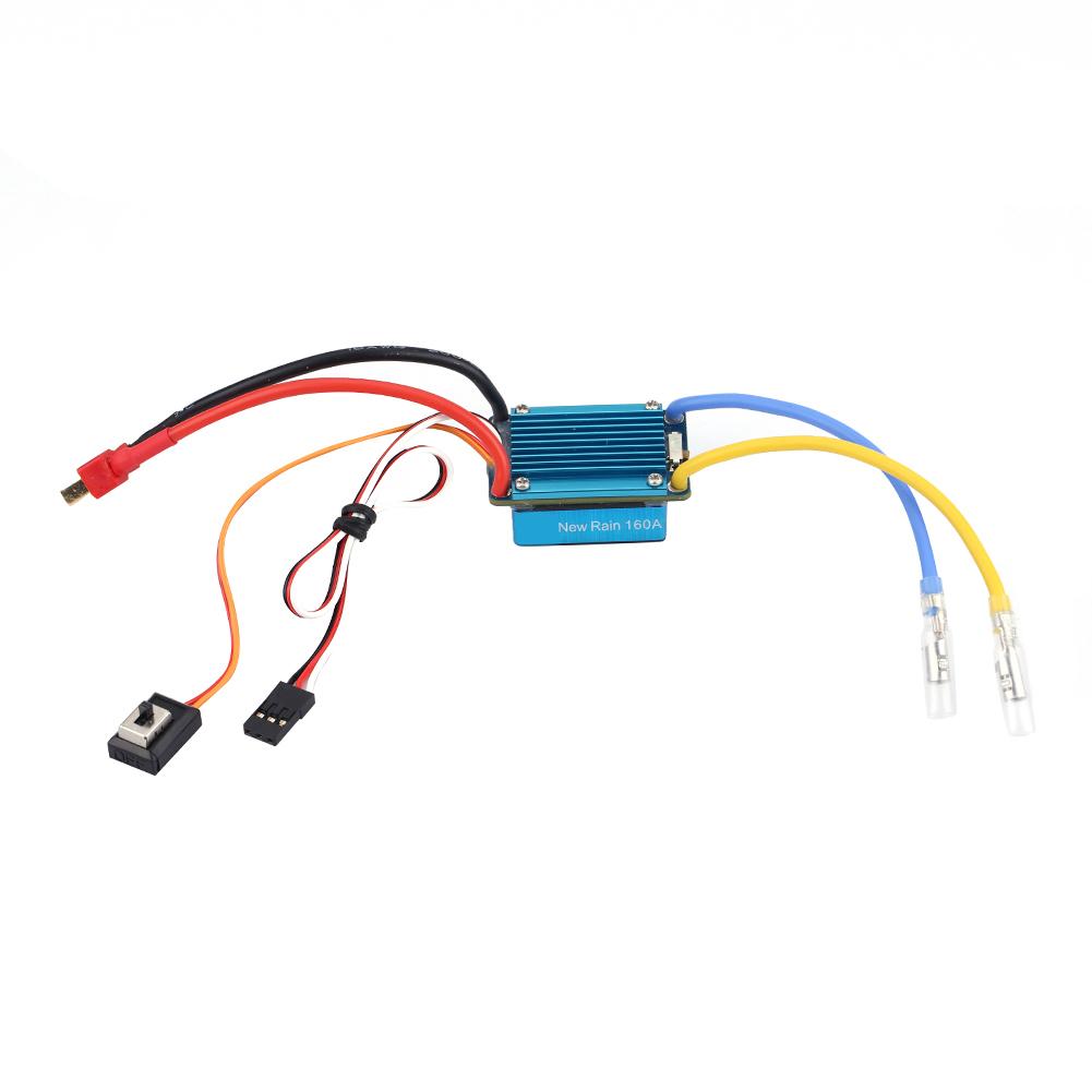 3S 160A Waterproof Brushed ESC With 5V 1A BEC T Plug For 1 12 (Or Lager) RC Car