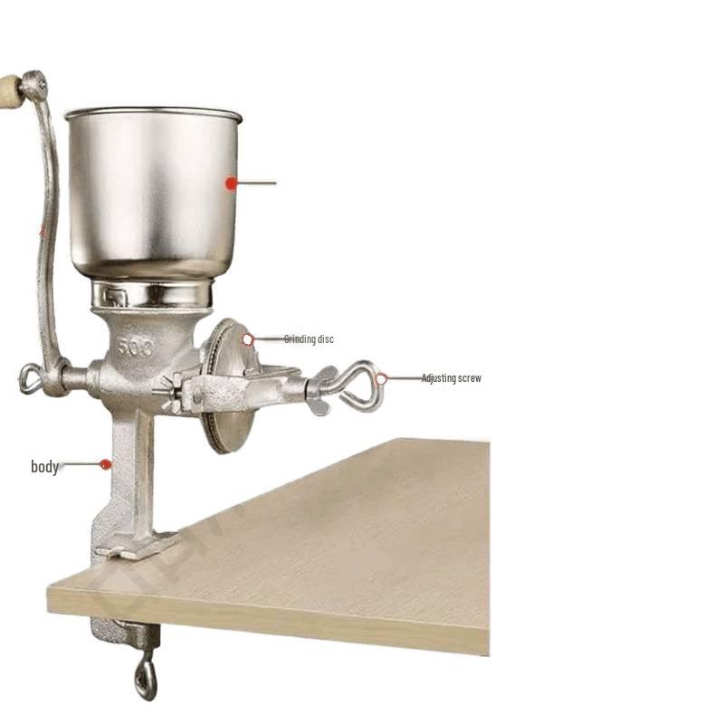 Kleiner Gusseisen Handkurbel Mais- und Getreidemühle