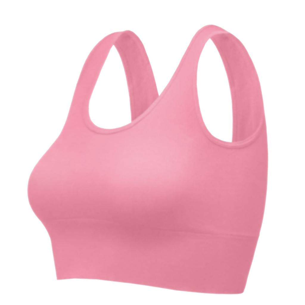 Women's Light Support Seamless Sport Bra Wireless Yoga Bralette Shaping Top