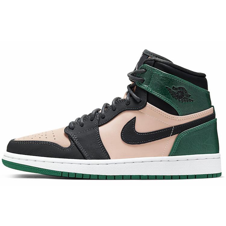 New Jordan 1 Retro High Bio Beige Anthracite Mystic Green Women's AH7389-203