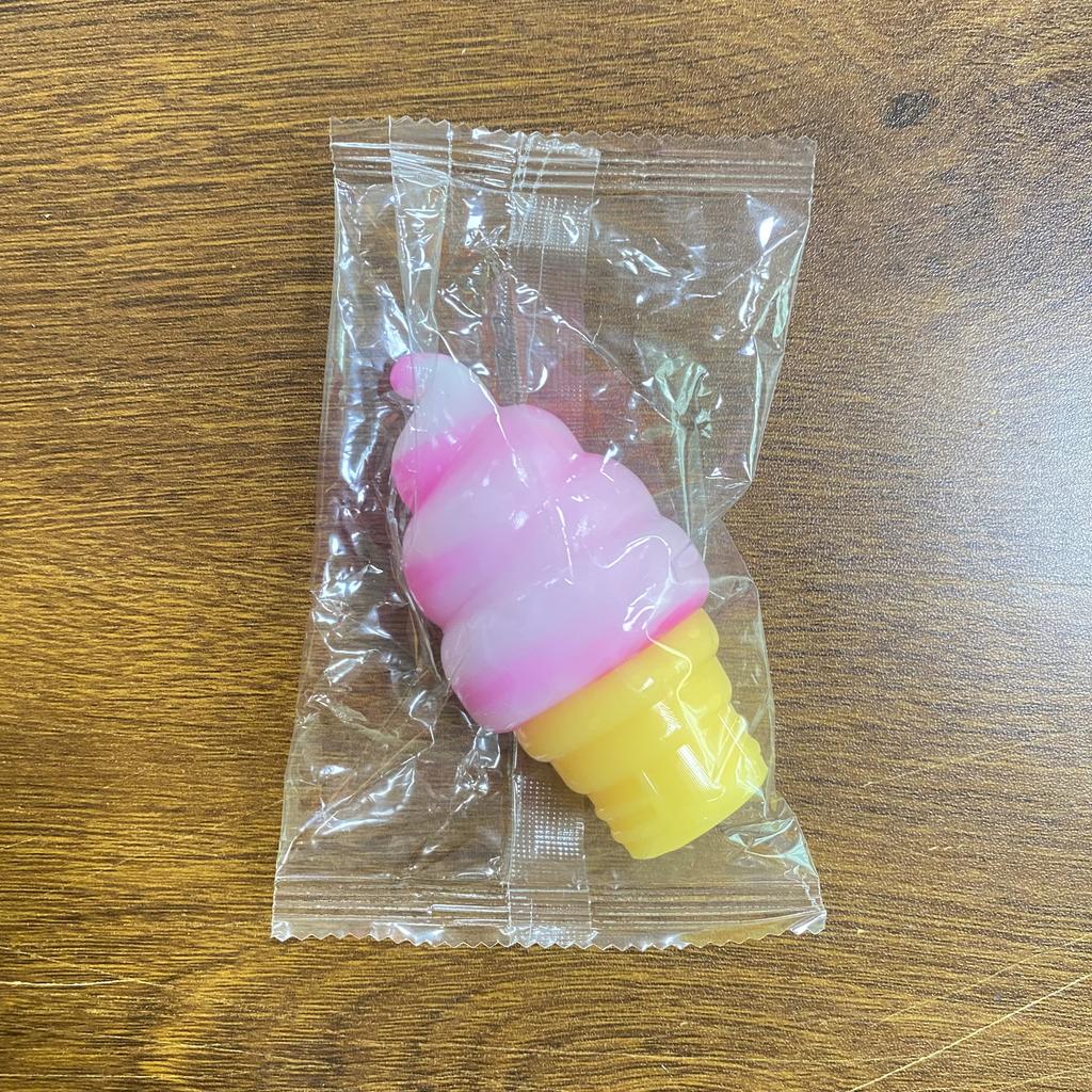 Decompresión de plastilina con forma de helado, cono de helado sorpresa, para aliviar el estrés, regalos de fiesta, adornos