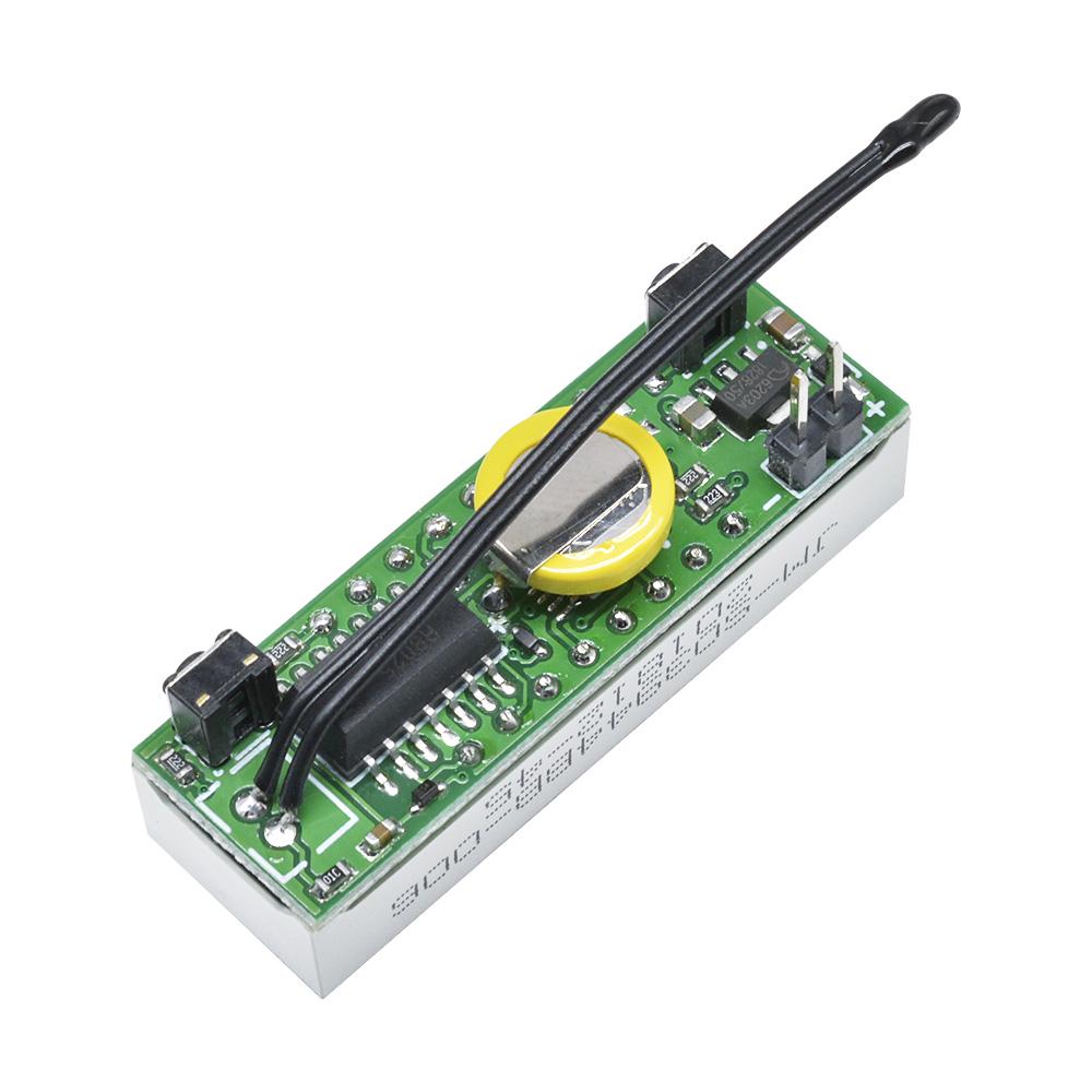 3 In 1 DS3231 LED Digital Clock Temperature Voltage Module Time Thermometer Voltmeter Volt Meter Monitor DC 5V-30V