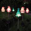Solar Swinging Gnome Santa Ground Light for Christmas Decorations