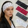 Wide Punk Headwrap Korean Style Elastic Hair Band Fashion Rivet Headbands  Headwear