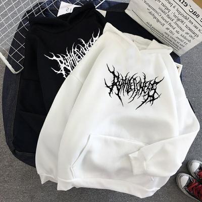 Hip Hop männer Hoodies Winter Gothic Langarm Mit Kapuze Sweatshirt Harajuku Streetwear Übergroßen Frauen Hoodies Y2K Kleidung