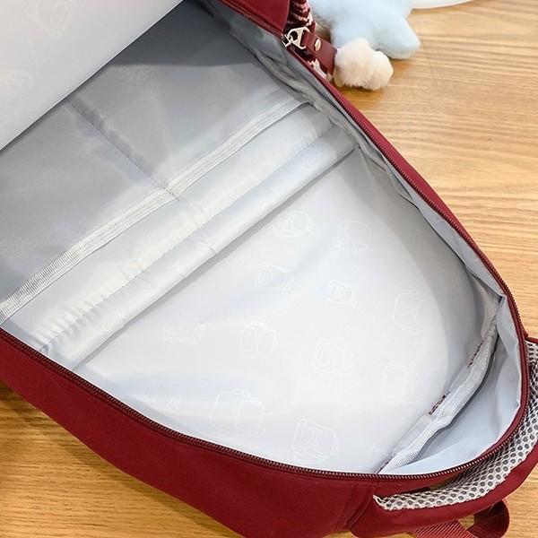 School bag: simple large-capacity student backpack, double shoulder backpack for boys and girls, junior and senior high school students