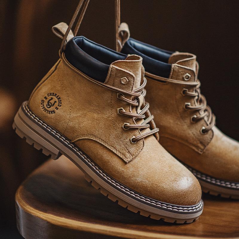 Maden Retro Yellow High Top Boots