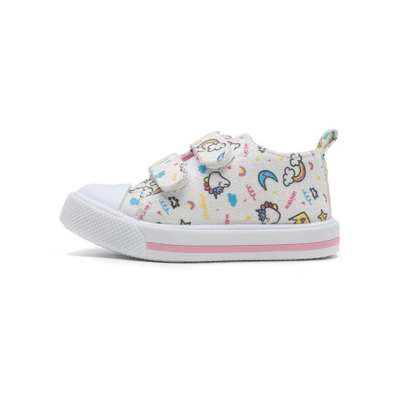 Niedlichen Kinder Turnschuhe Cartoon Atem Mädchen Schuh Einfache Mode Neue Leinwand Schuh Klassische Vielseitige Casual Schuhe Trendy Bord Schuhe