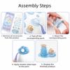DIY Crystal 3D Stacking Stickers Cartoon 3D Puffy Stickers Fun 3D Embossed Stickers  Kids Gift