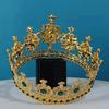 Elegant Baroque Queen Tiaras Luxury Wedding Head Wear Rhinestone Diadem  Photography Props