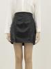 High Five Front Slit Short Skirt