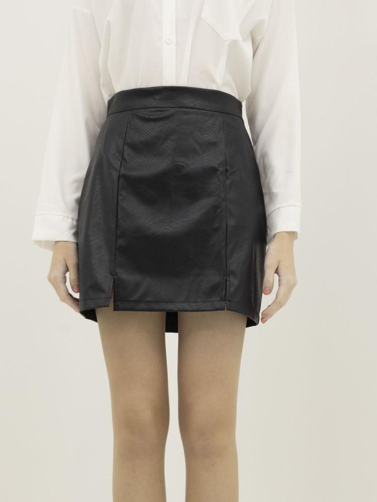 High Five Front Slit Short Skirt